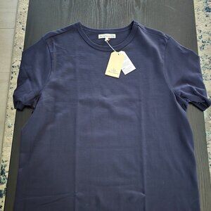 Merz b. Schwanen 215 Classic Crew Neck Tee - Ink Blue